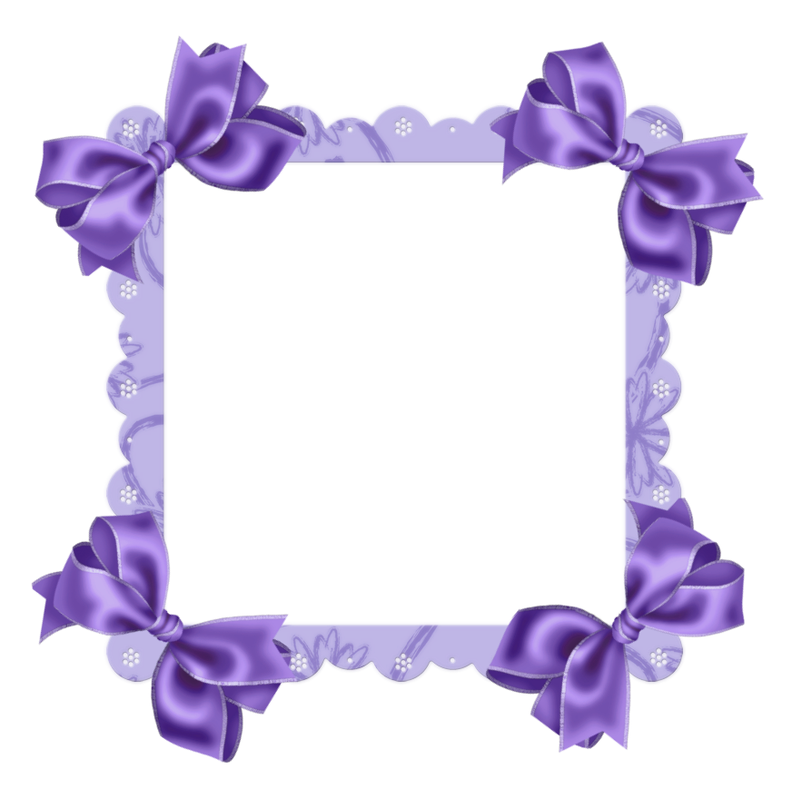 Purple Border Frame Background Transparent PNG Image