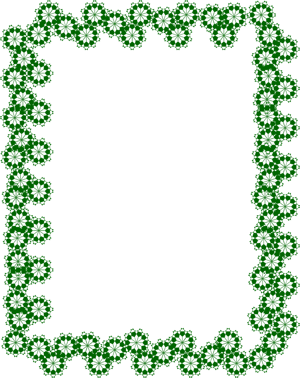 Green Border Frame Transparent PNG Image