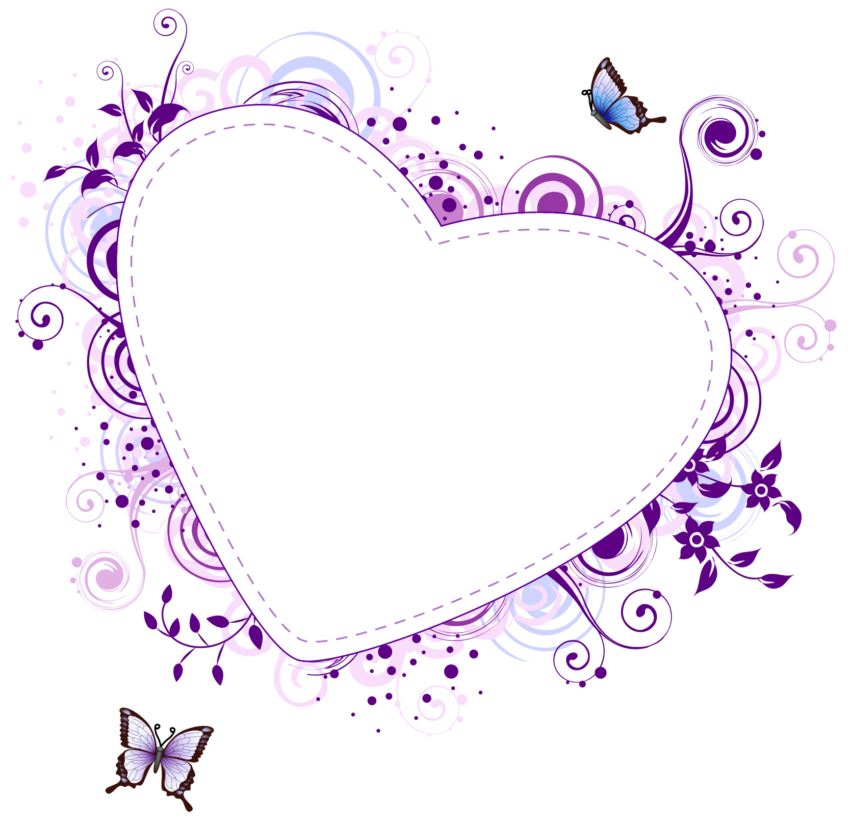 Purple Border Frame Transparent PNG Image