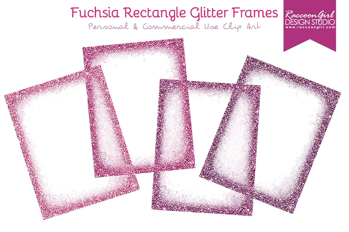Fuchsia Border Frame Transparent PNG Image