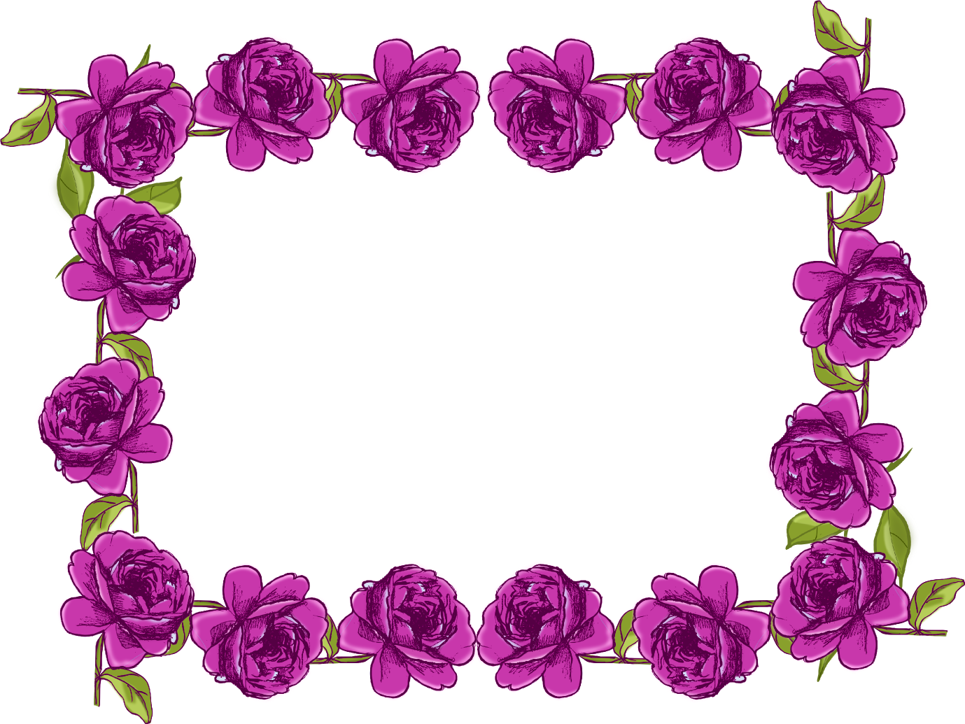Purple Border Frame Transparent PNG Image