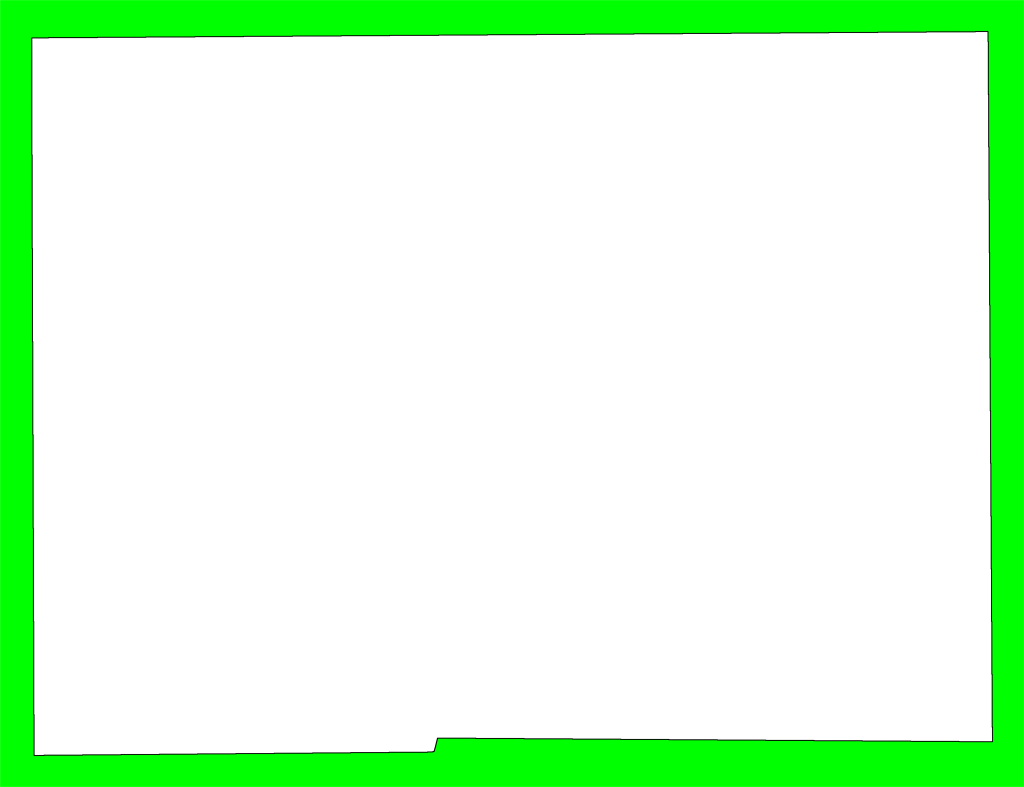 Lime Border Frame Transparent PNG Image