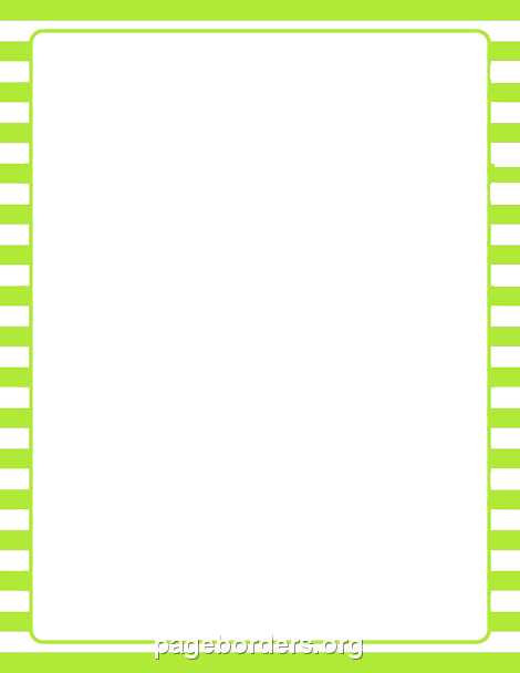 Lime Border Frame Transparent PNG Image