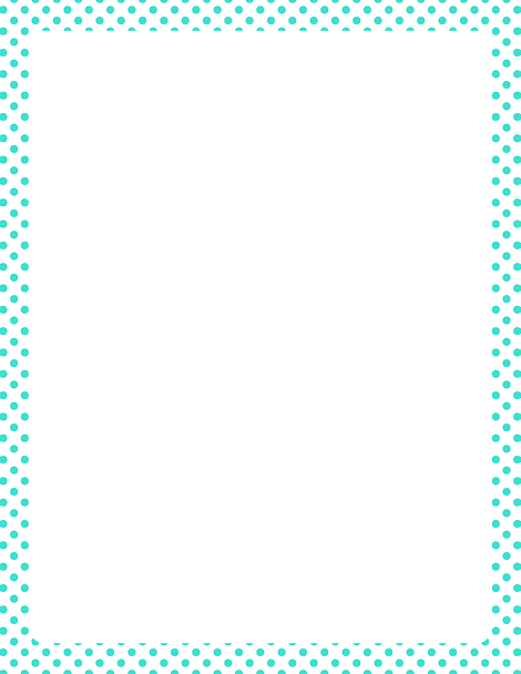 Teal Border Frame Transparent PNG Image