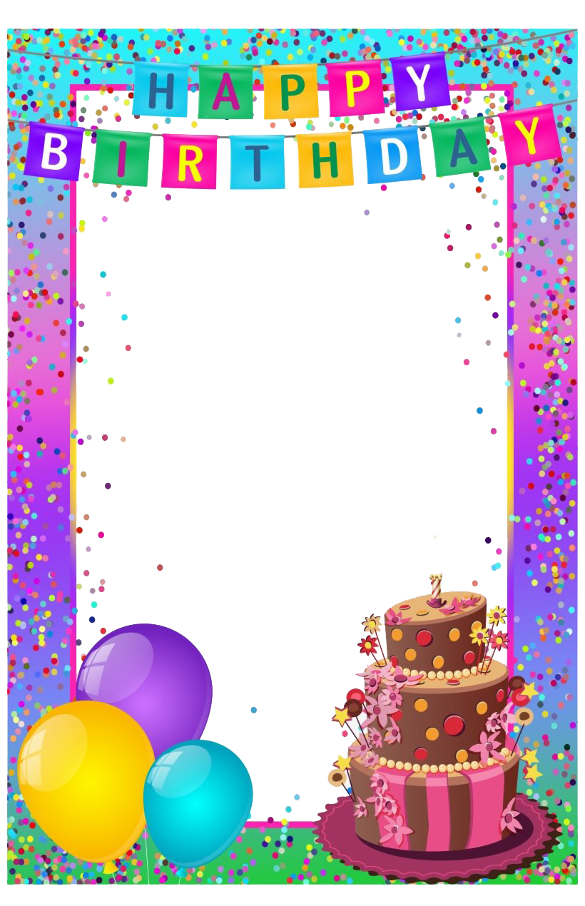 Frame Birthday Transparent PNG Image