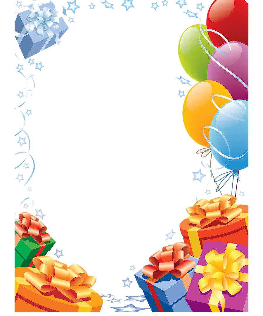 Pic Frame Birthday Balloons Transparent PNG Image