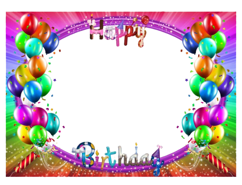 Frame Birthday Happy Transparent PNG Image