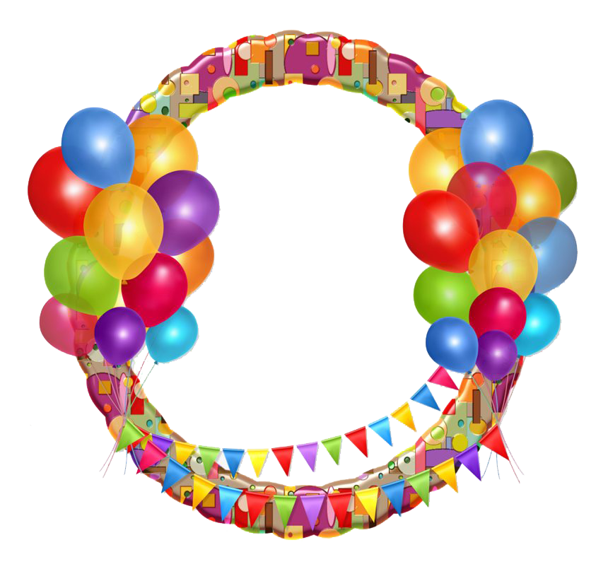 Frame Birthday Balloons Transparent PNG Image