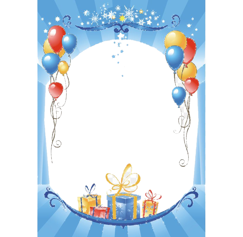 Frame Birthday Transparent PNG Image
