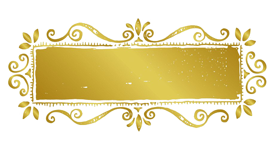 Decorative Frame Retro Gold Transparent PNG Image