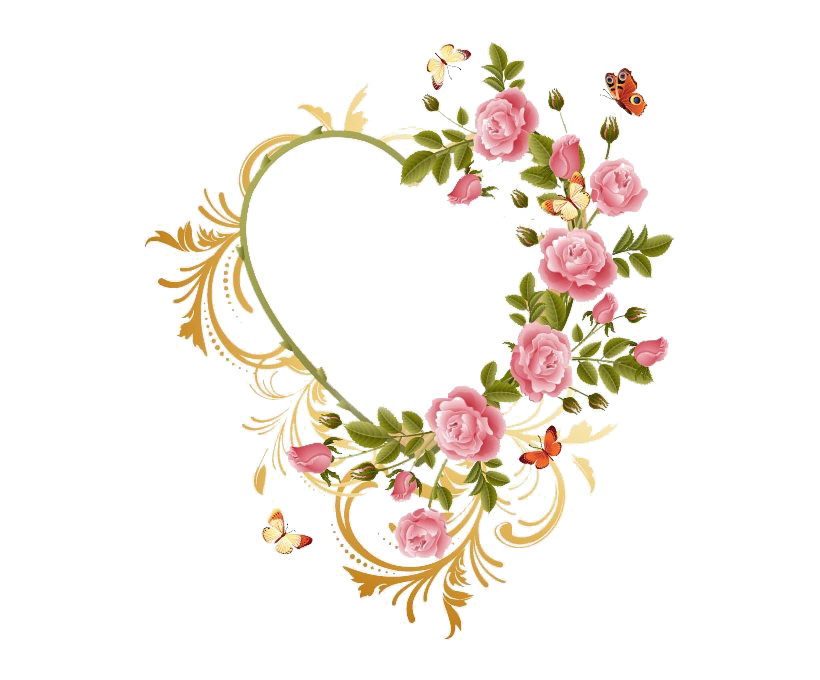 Cute Frame Heart Transparent PNG Image