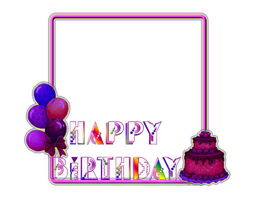 Frame Birthday Transparent PNG Image