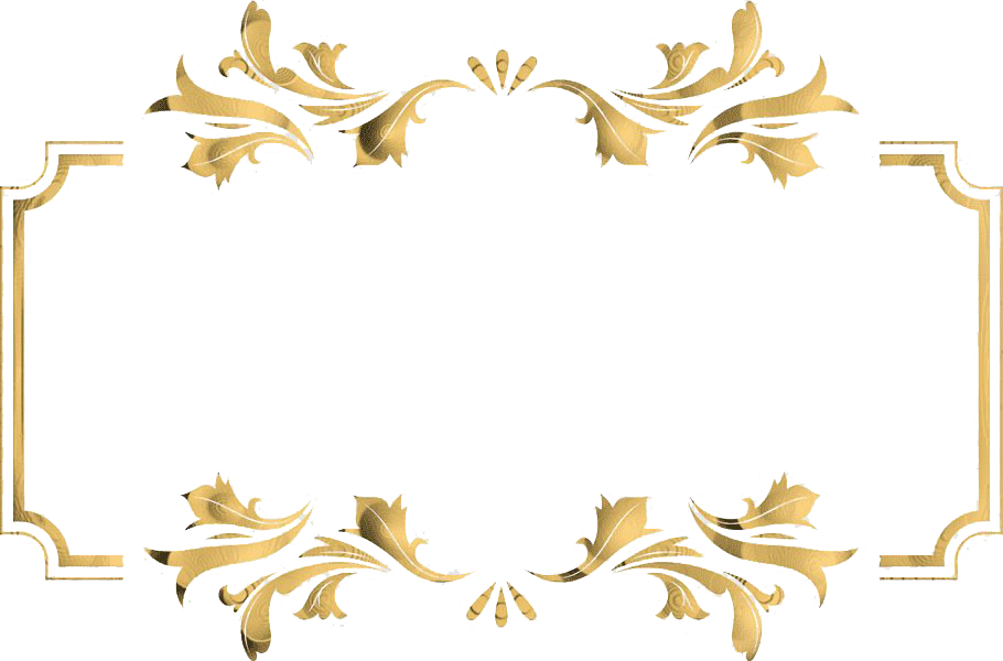 Decorative Frame Retro Gold Transparent PNG Image