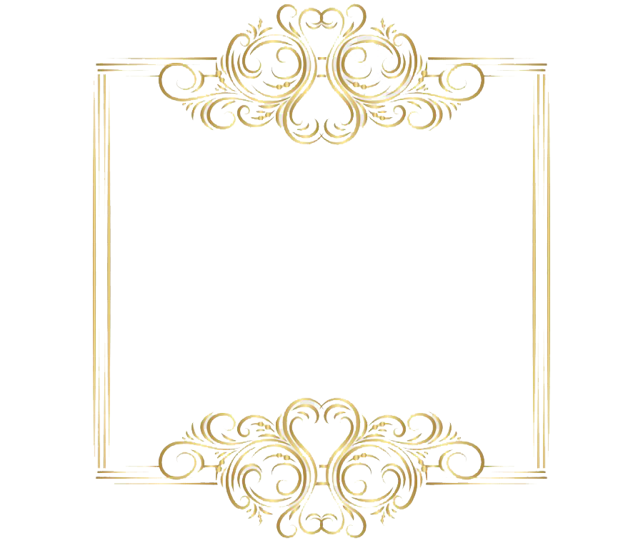 Golden Art Border Transparent PNG Image