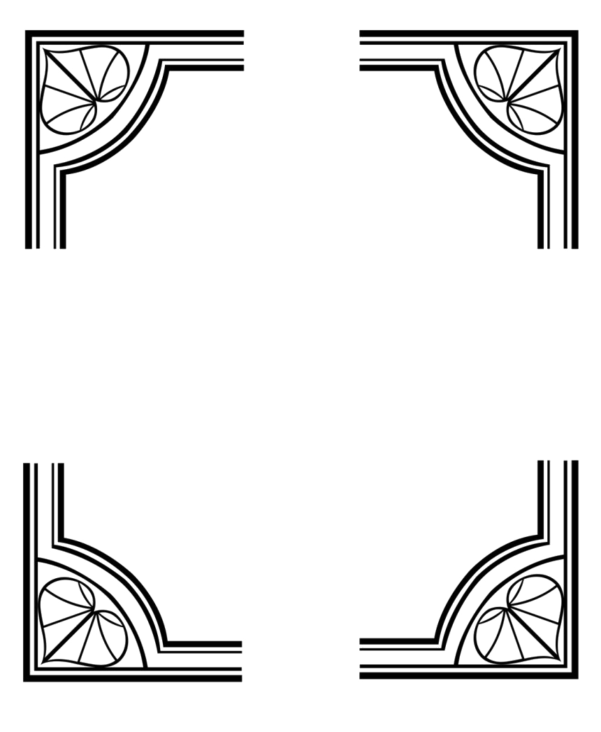 Border Art Black Transparent PNG Image