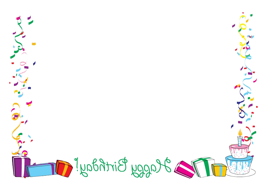 Frame Birthday Happy Transparent PNG Image