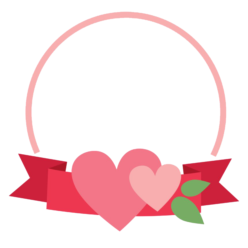 Cute Frame Heart Transparent PNG Image