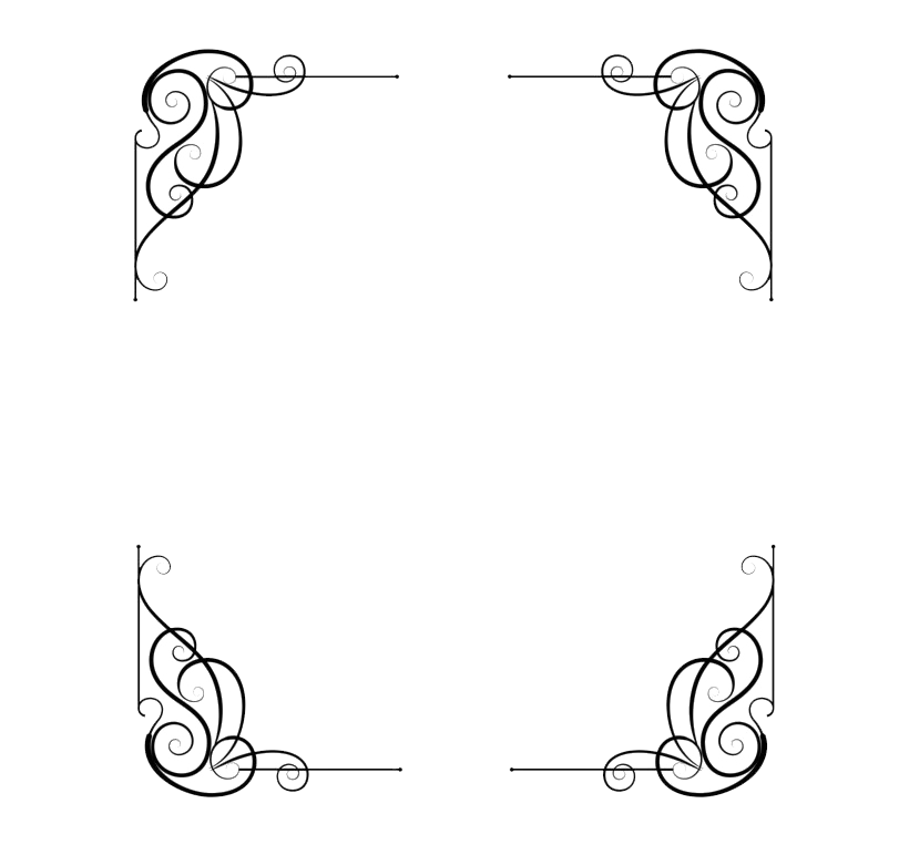 Border Art Black Transparent PNG Image