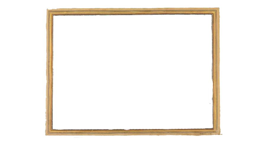 Pattern Frame Gold Transparent PNG Image