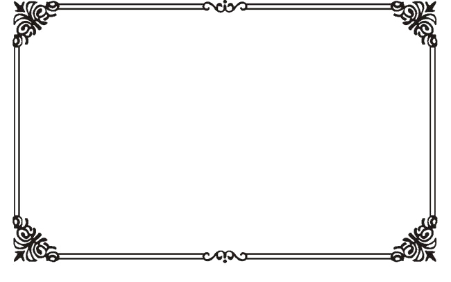 Border Art Black Transparent PNG Image