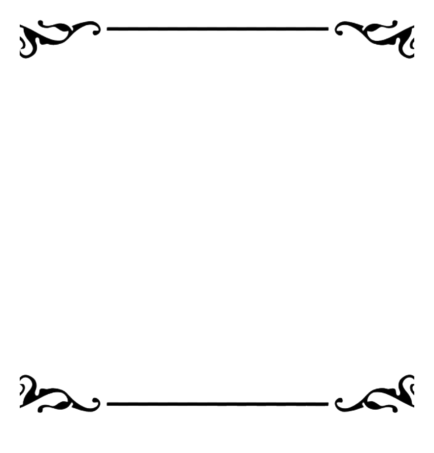 Border Art Black File Transparent PNG Image