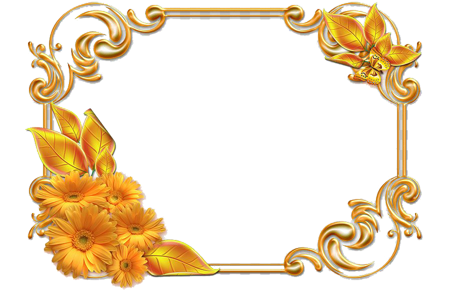 Frame Gold Invitation Transparent PNG Image