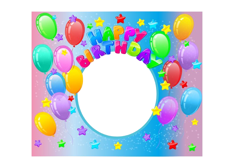 Frame Birthday Happy Transparent PNG Image