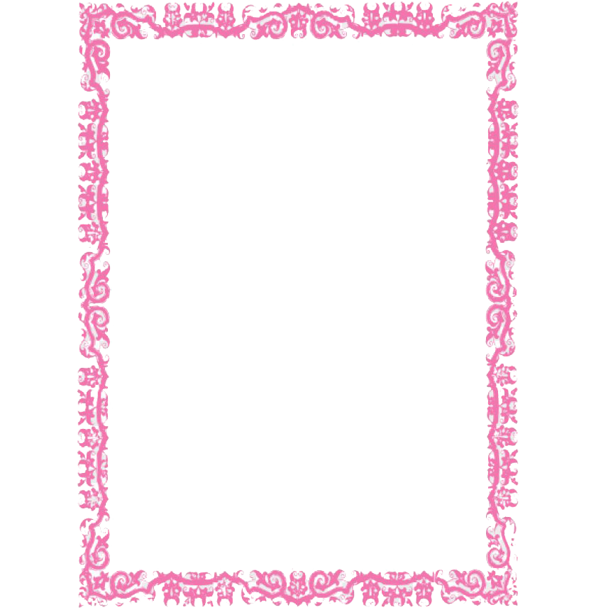 Pink Frame Transparent PNG Image