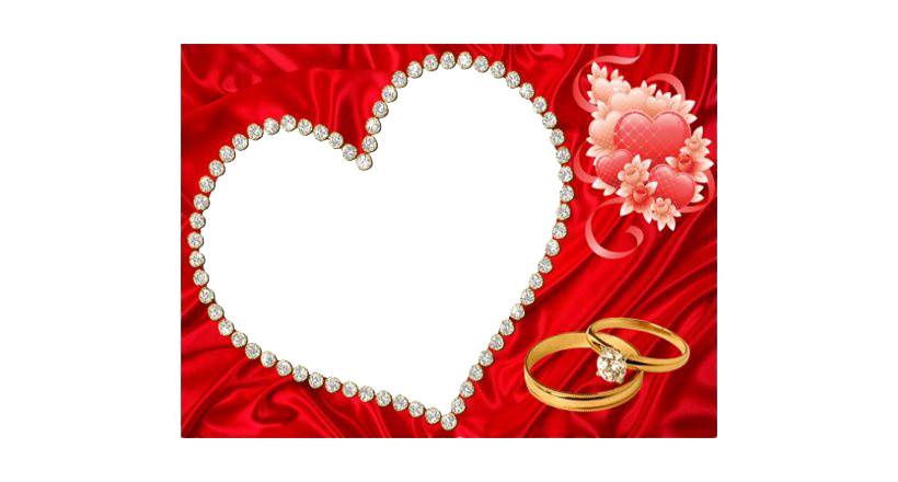 Heart Frame Valentine Transparent PNG Image