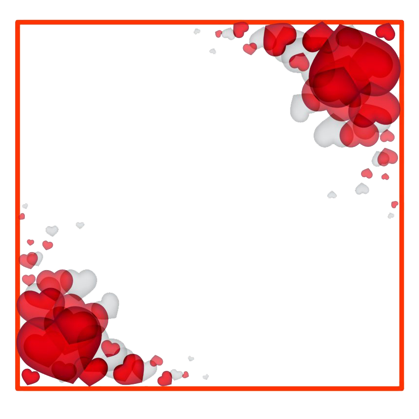 Frame Square Valentine Transparent PNG Image