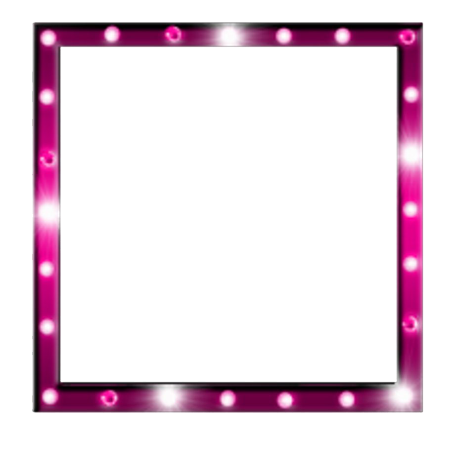 Pink Frame Square Transparent PNG Image