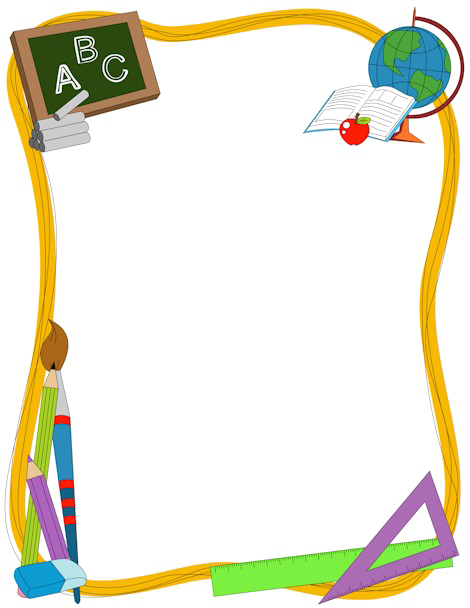 School Border Transparent PNG Image