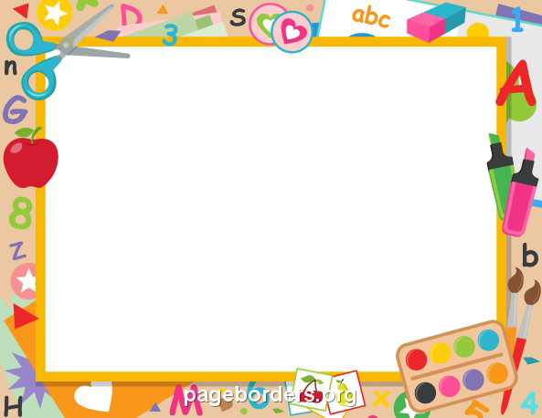 School Border Transparent PNG Image