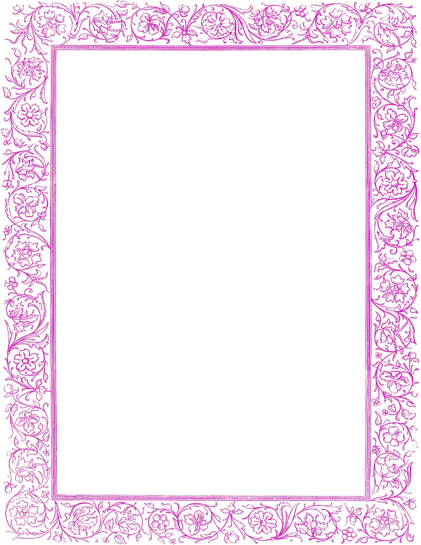 Girly Border Transparent PNG Image