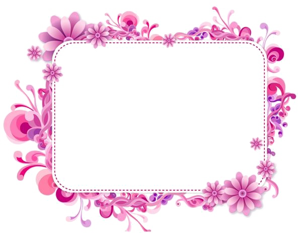 Girly Border Transparent PNG Image