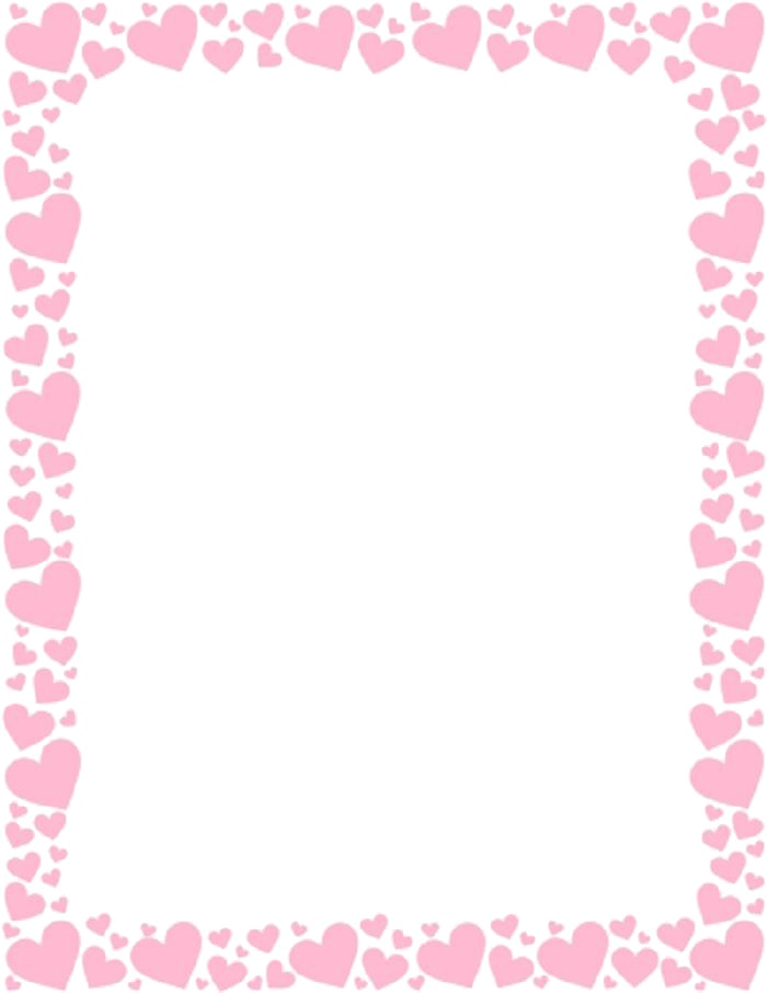 Girly Border Transparent PNG Image