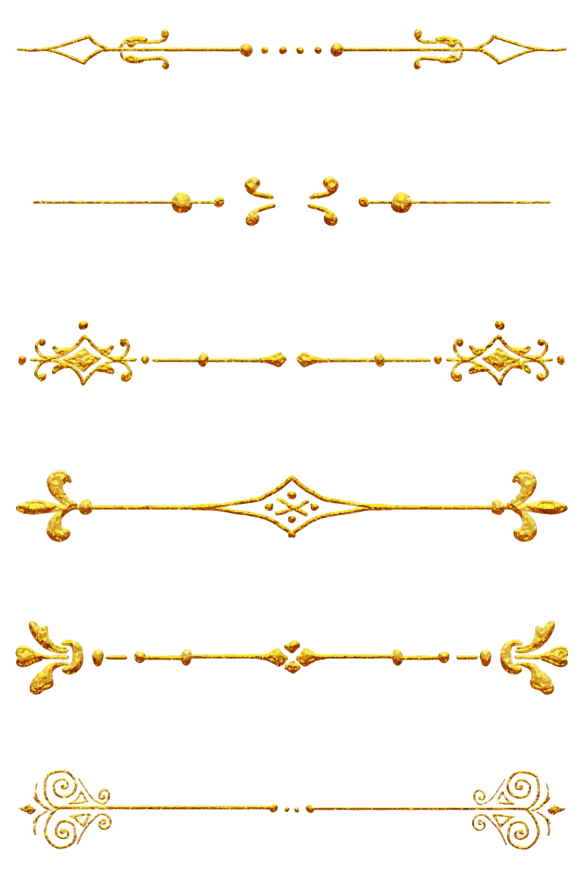 Line Gold Transparent PNG Image