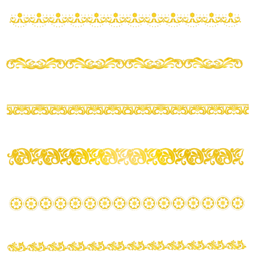Line Gold Transparent PNG Image