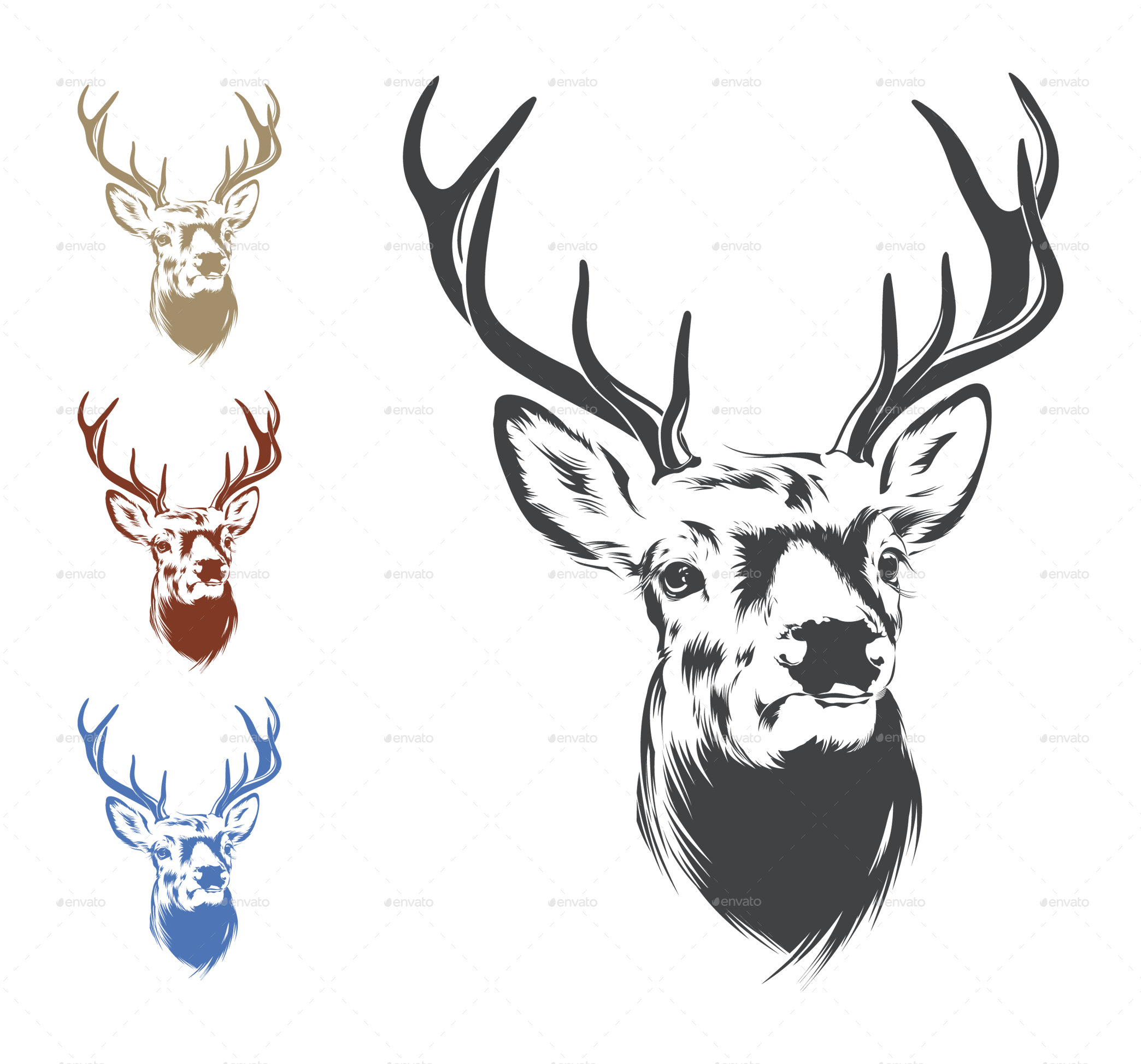 Deer Head Transparent PNG Image