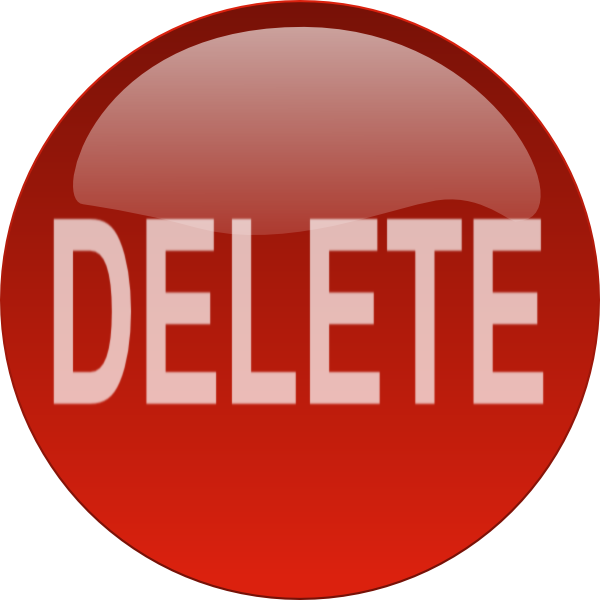 Delete Button Transparent PNG Image