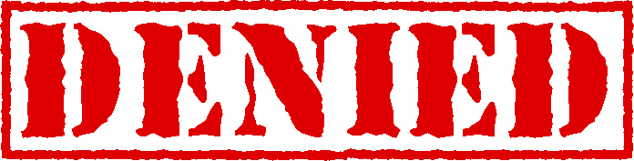 Denied Stamp Transparent PNG Image