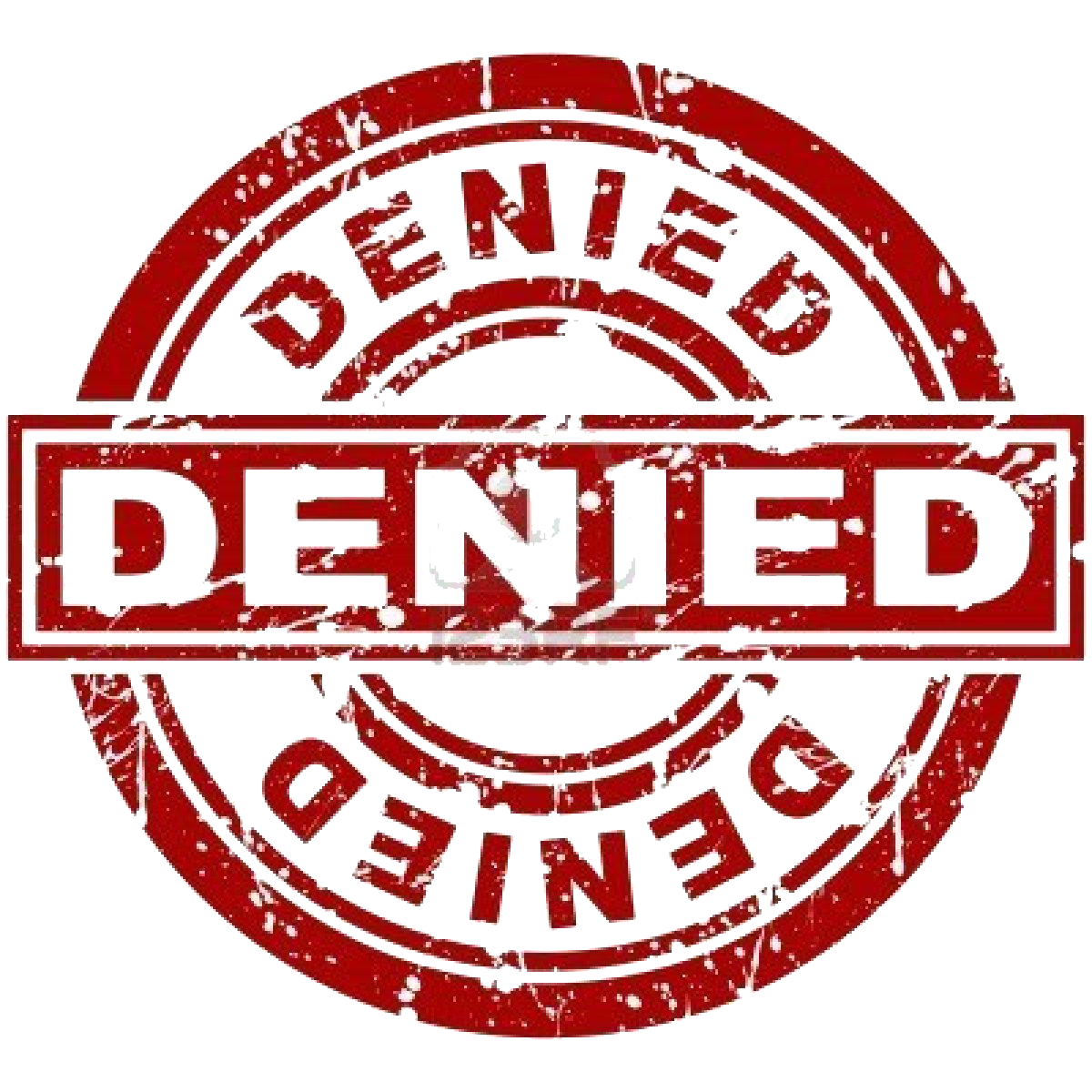 Denied Stamp Transparent PNG Image