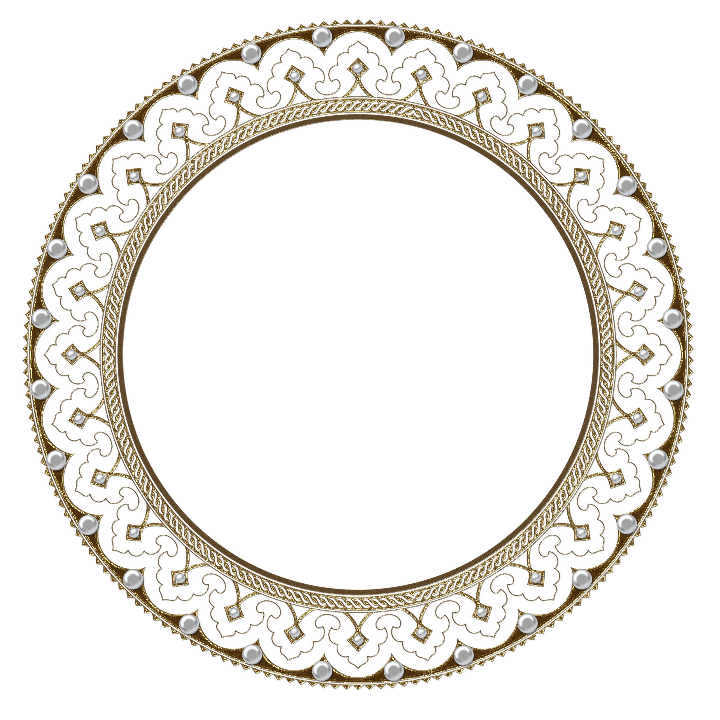 Flower Frame Continental Border Circular Transparent PNG Image