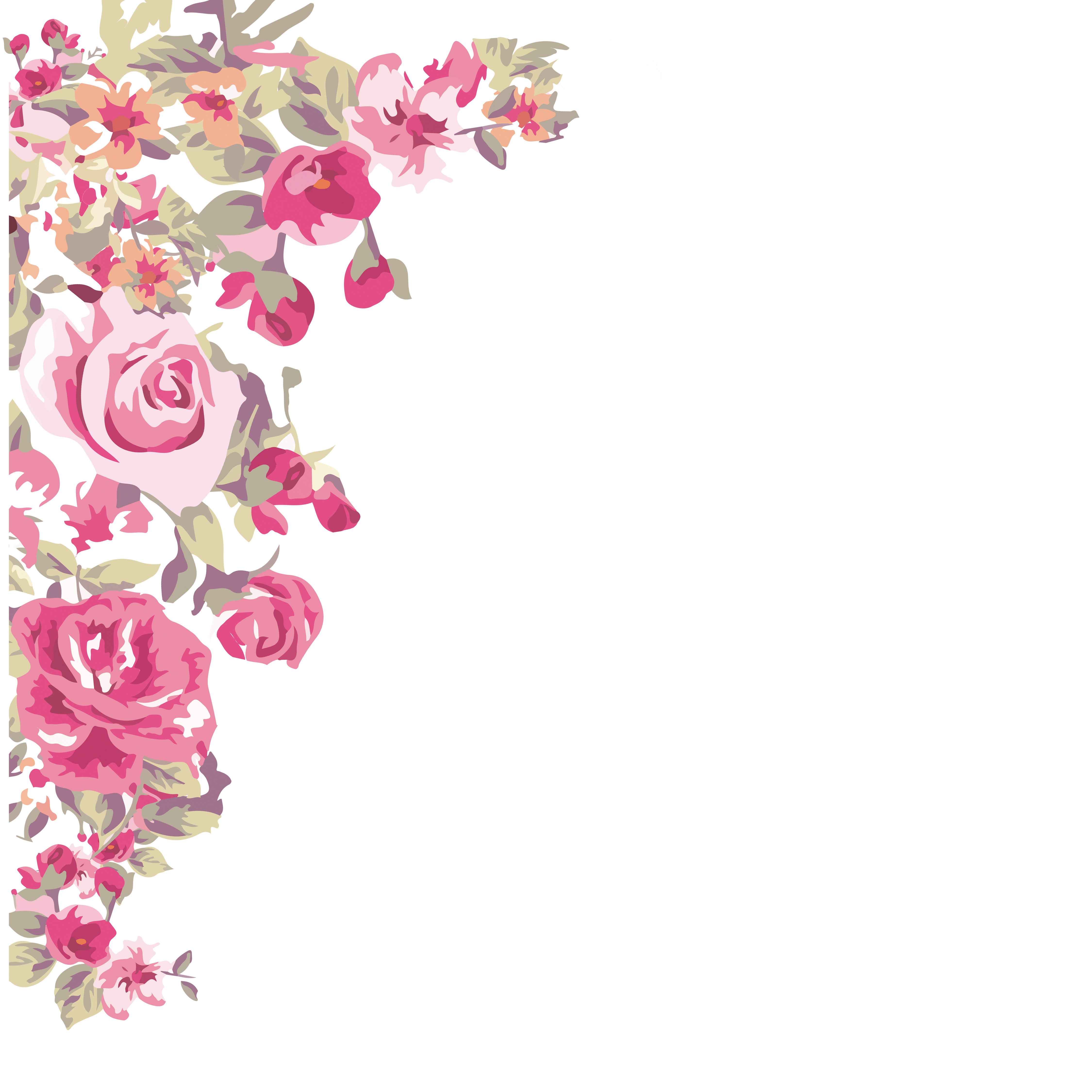 Watercolor Pink Flower Painting Transparent PNG Image