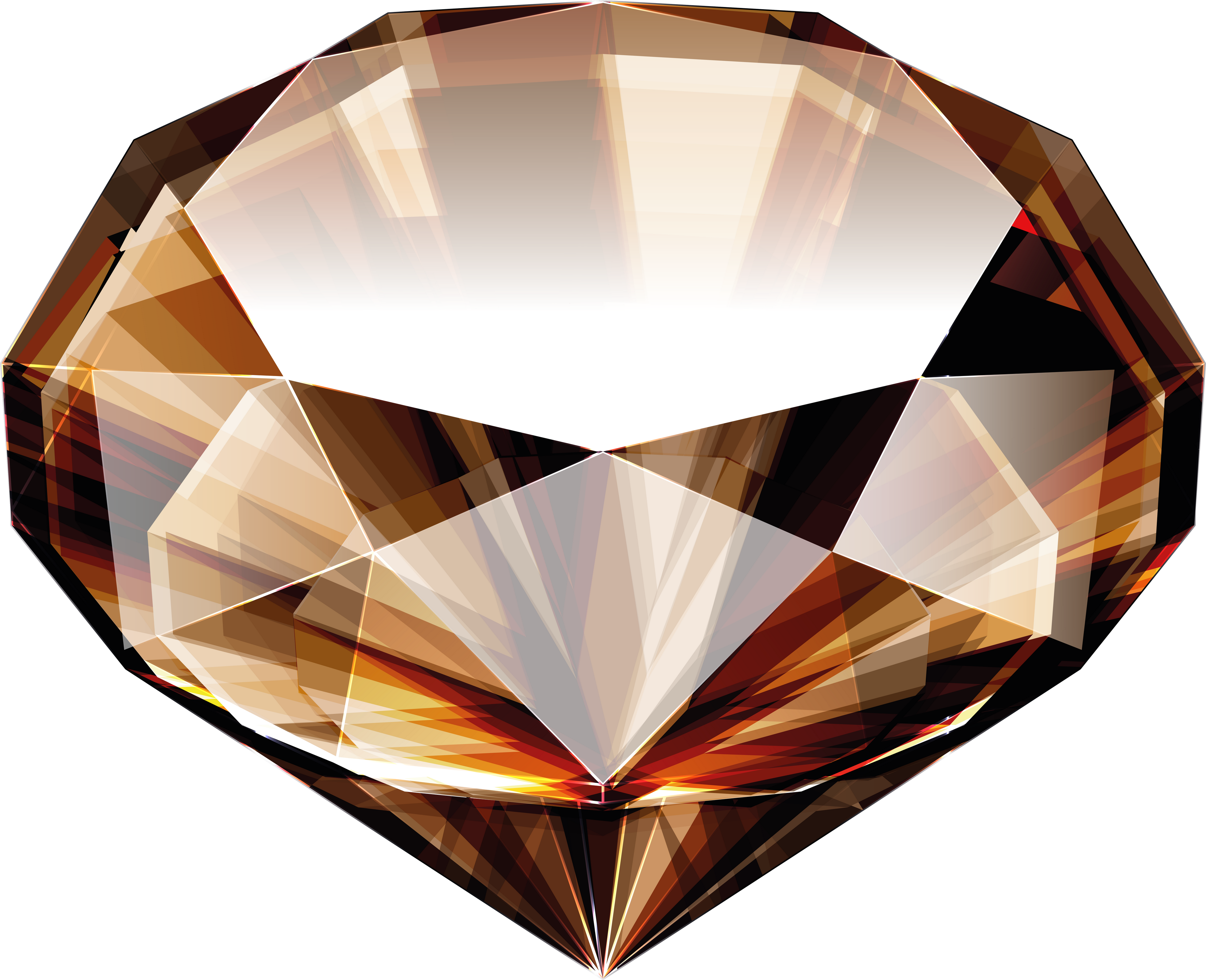 Brown Diamond Gemstone Transparent PNG Image