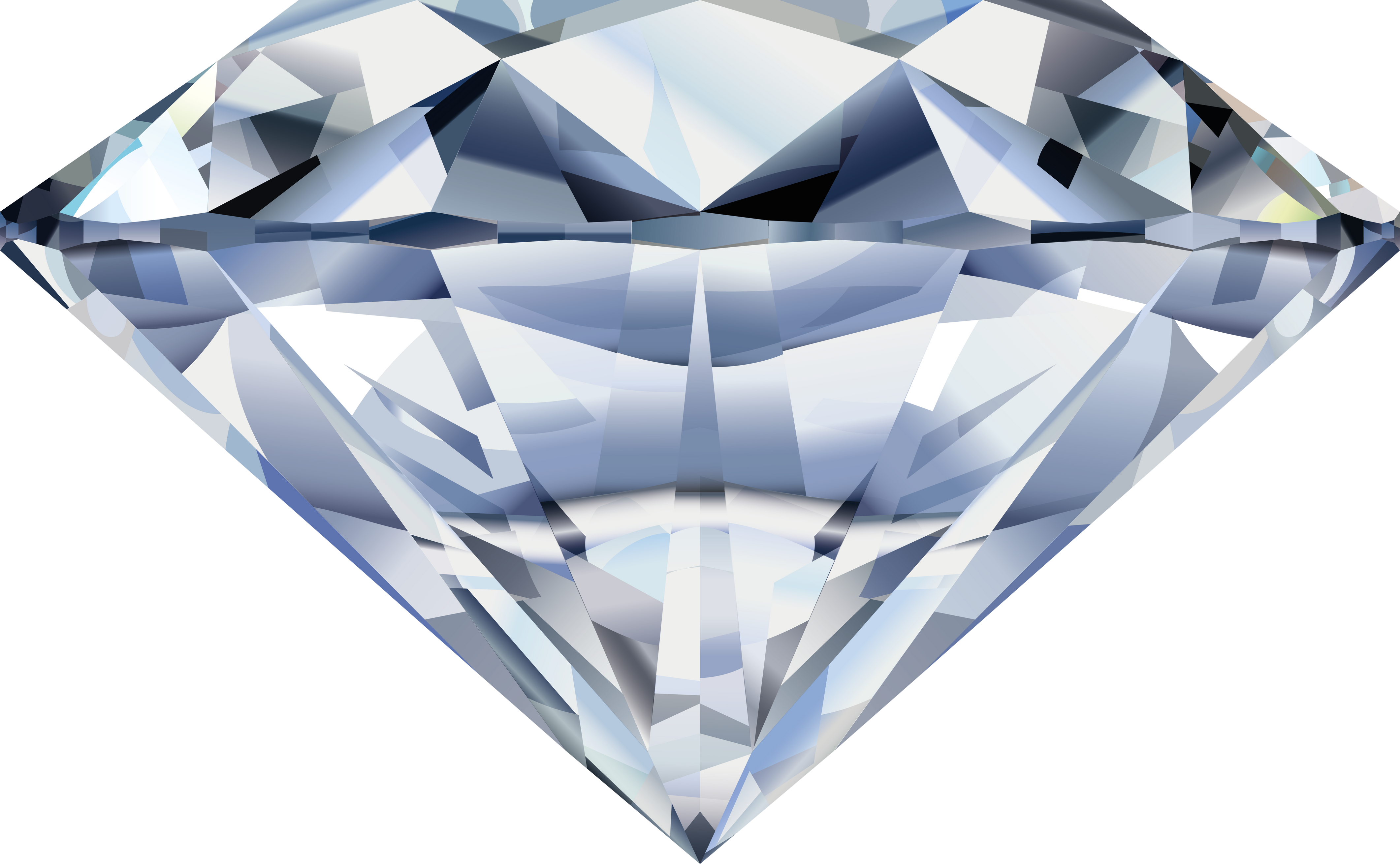 Diamond Gemstone Side View Transparent PNG Image