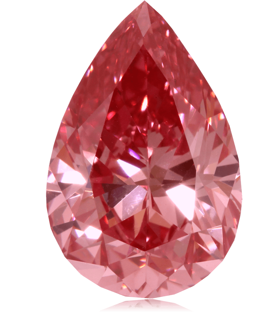Red Drop Diamond Transparent PNG Image