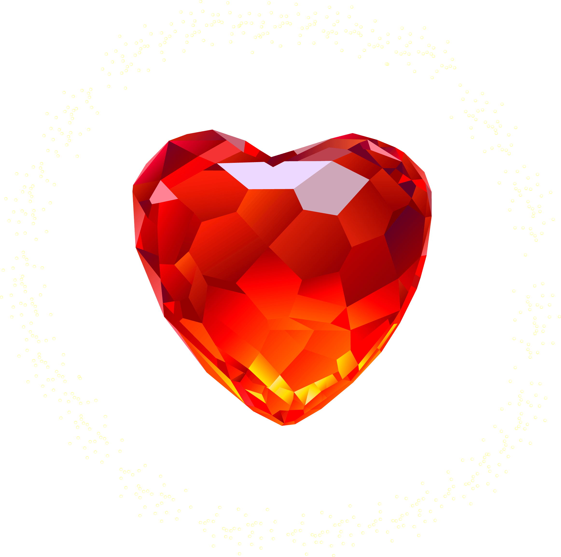 Heart Diamond Transparent PNG Image