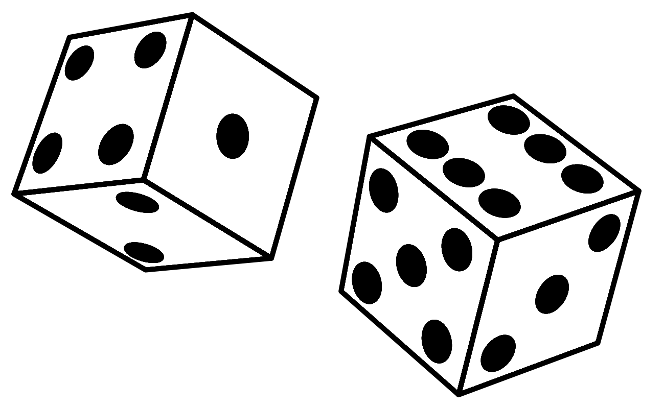 Recreation Angle Dice Black Bunco White Transparent PNG Image