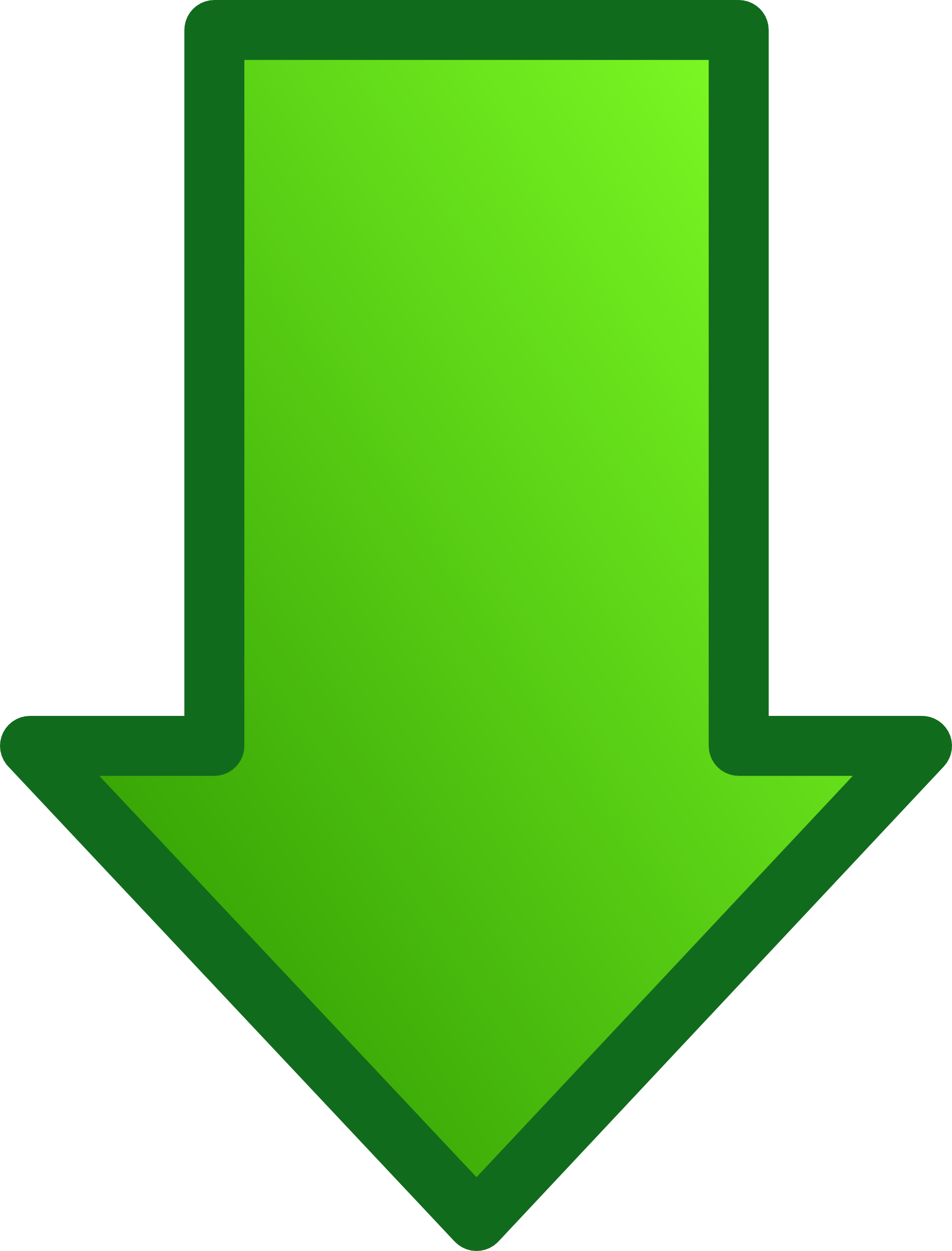 Green Arrow Transparent PNG Image